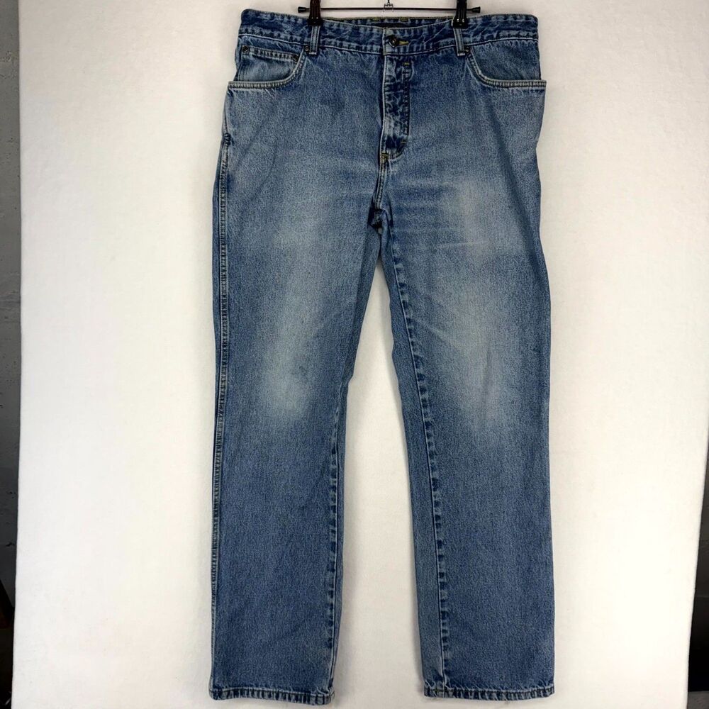 Cabela's 100% Cotton Classic Fit Denim Blue Jeans Mens Size 38 W 36 L
